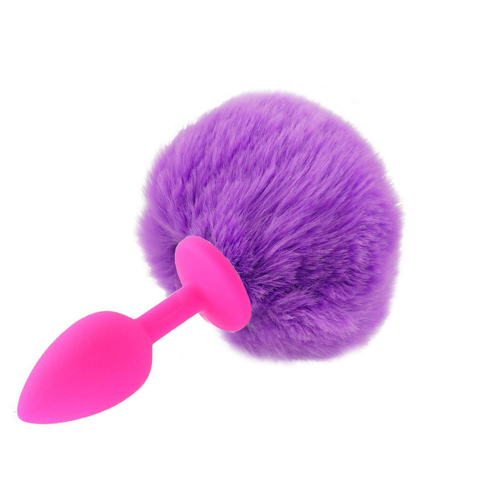 (image for) Ball Tail Silicone Anal Plug - Pink