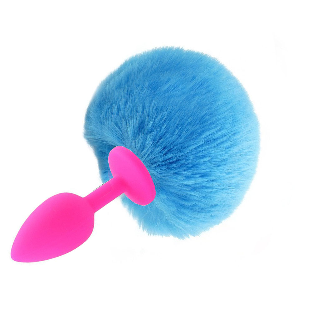 (image for) Ball Tail Silicone Anal Plug - Pink