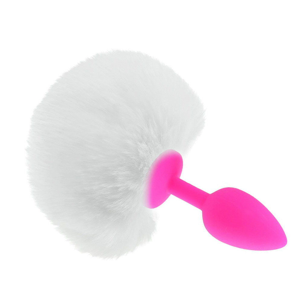 (image for) Ball Tail Silicone Anal Plug - Pink
