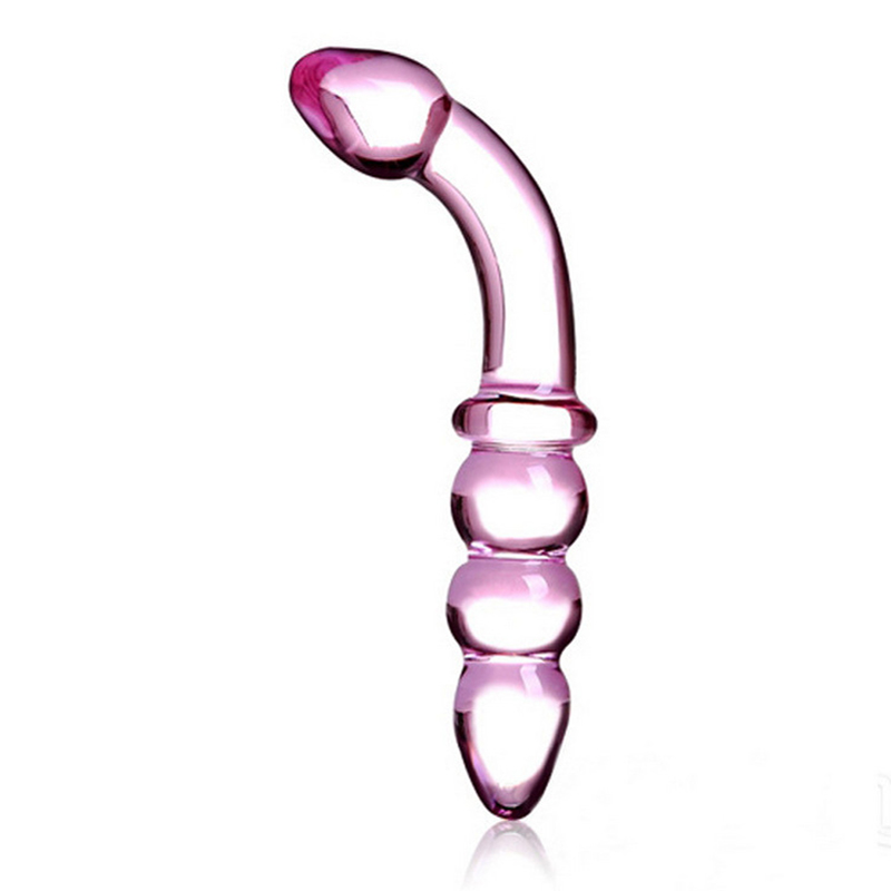 Double Head Gourd Glass Anal Toy