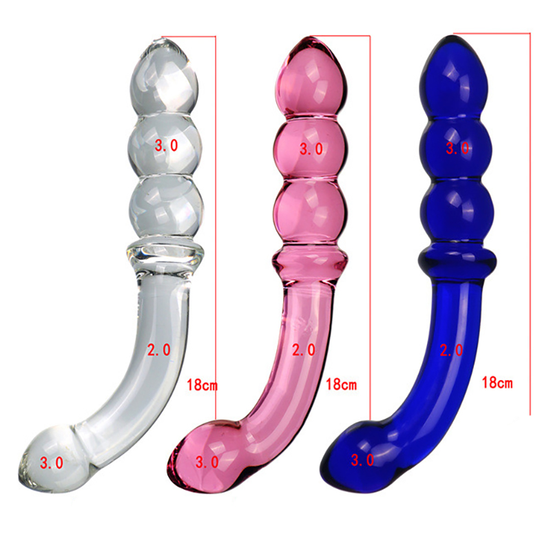 (image for) Double Head Gourd Glass Anal Toy