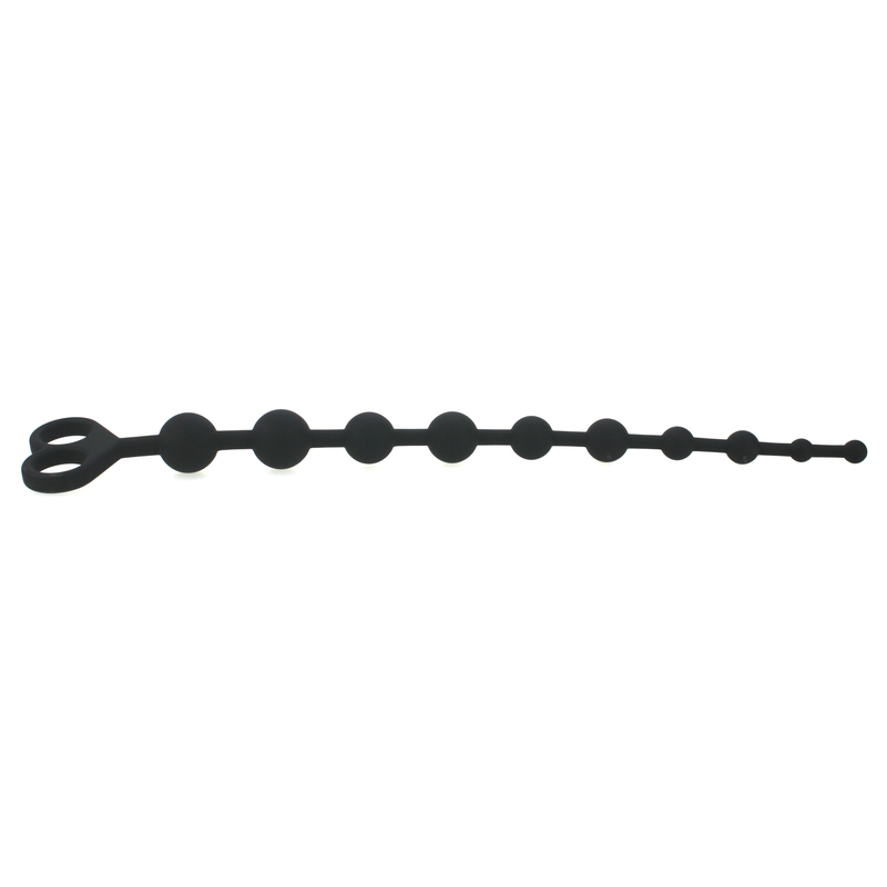 (image for) Silicone 10 Ball Anal Beads