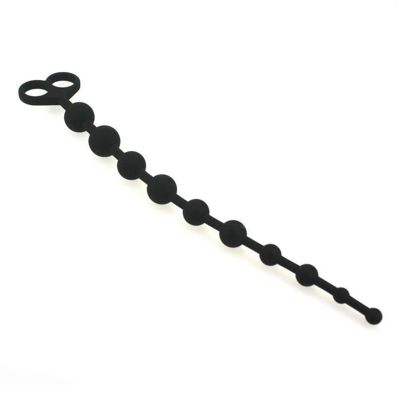 (image for) Silicone 10 Ball Anal Beads
