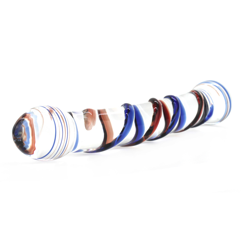 (image for) Colorful Enchanting Double Ended Glass Dildo
