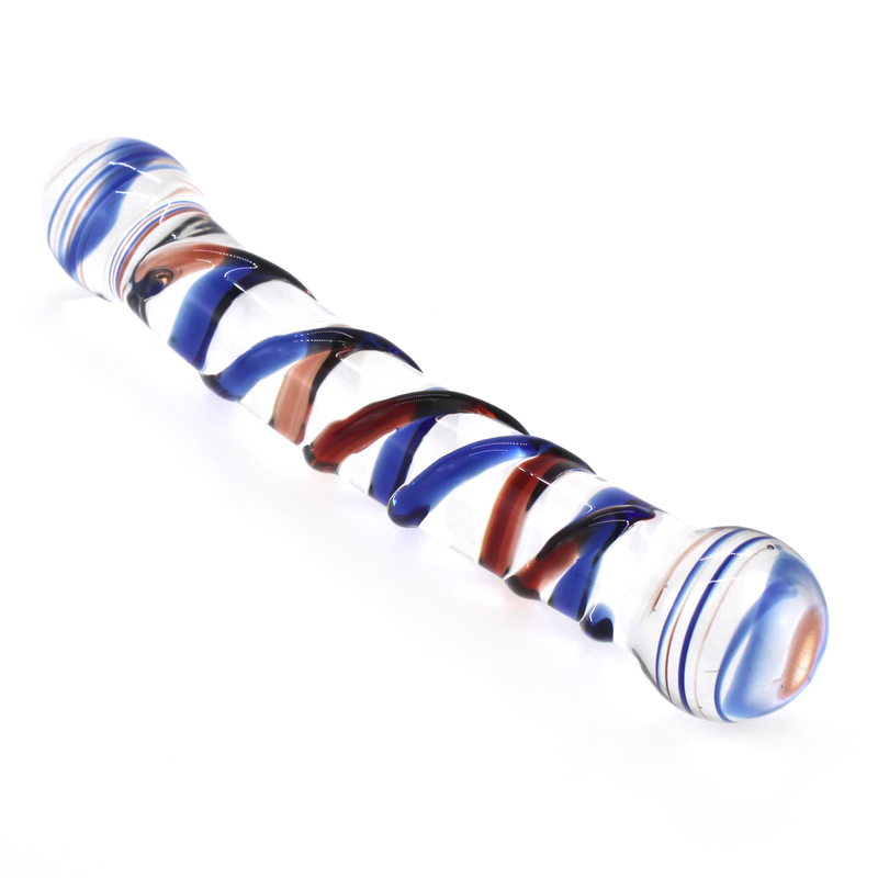 (image for) Colorful Enchanting Double Ended Glass Dildo