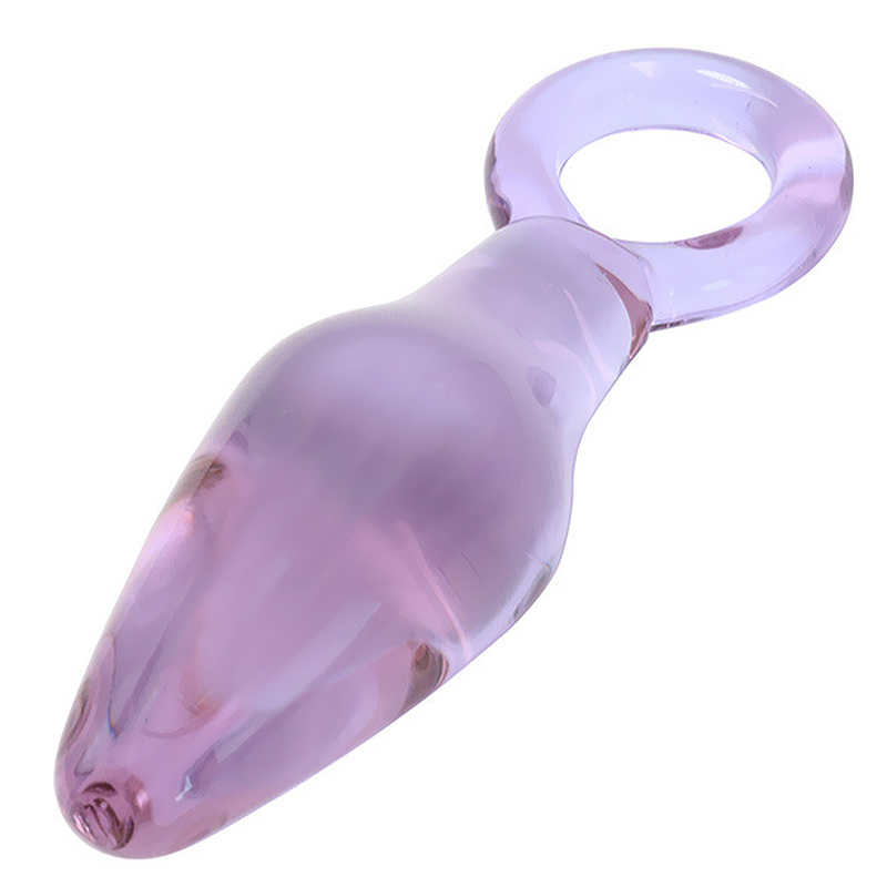 (image for) Glass Anal Plug With Handle Ring