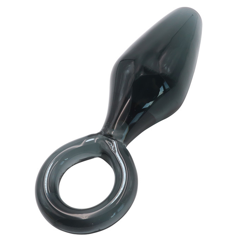 (image for) Glass Anal Plug With Handle Ring