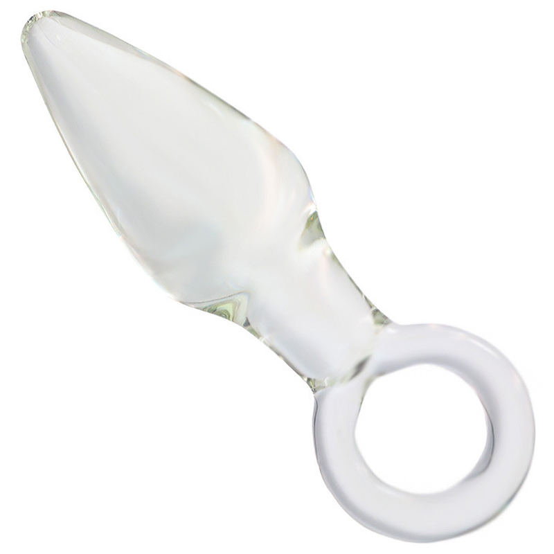 (image for) Glass Anal Plug With Handle Ring