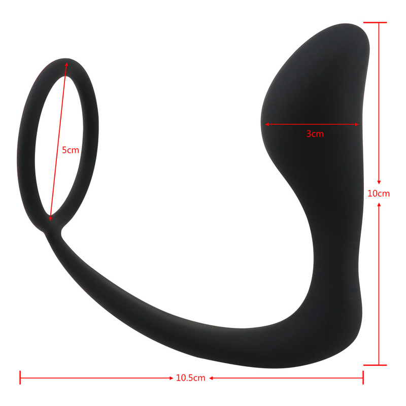 (image for) Cock Ring With Prostate Stimulation Plug
