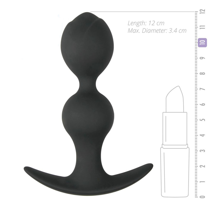 (image for) Silicone Anal 2 Balls Plug