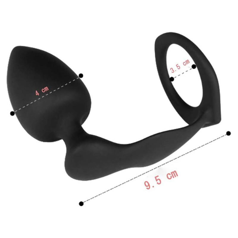 (image for) Male Butt Plug With Cock Ring