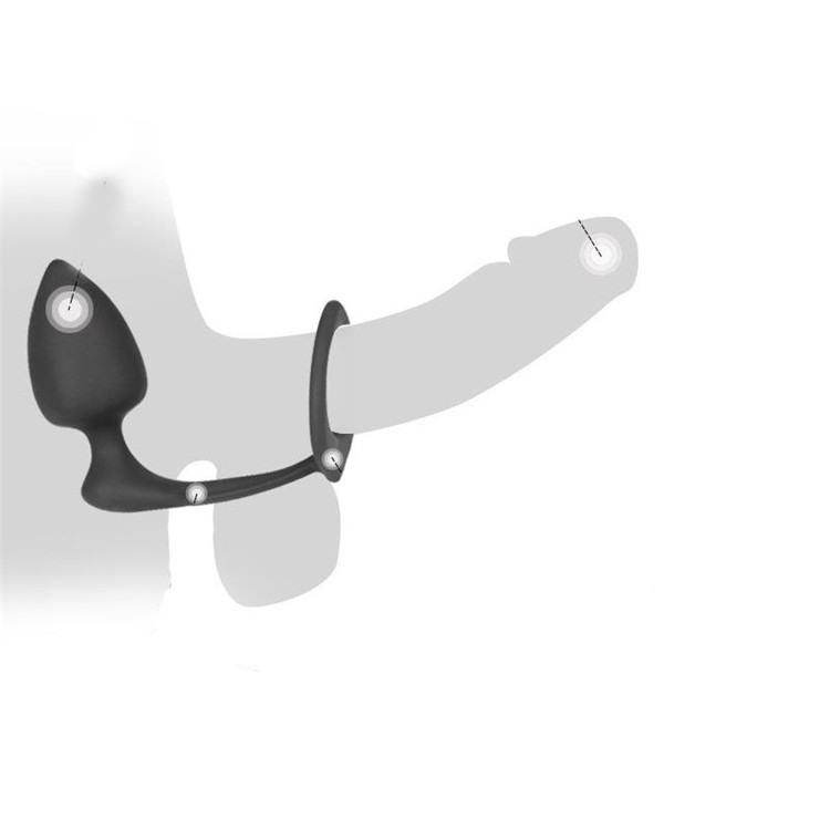 (image for) Male Butt Plug With Cock Ring