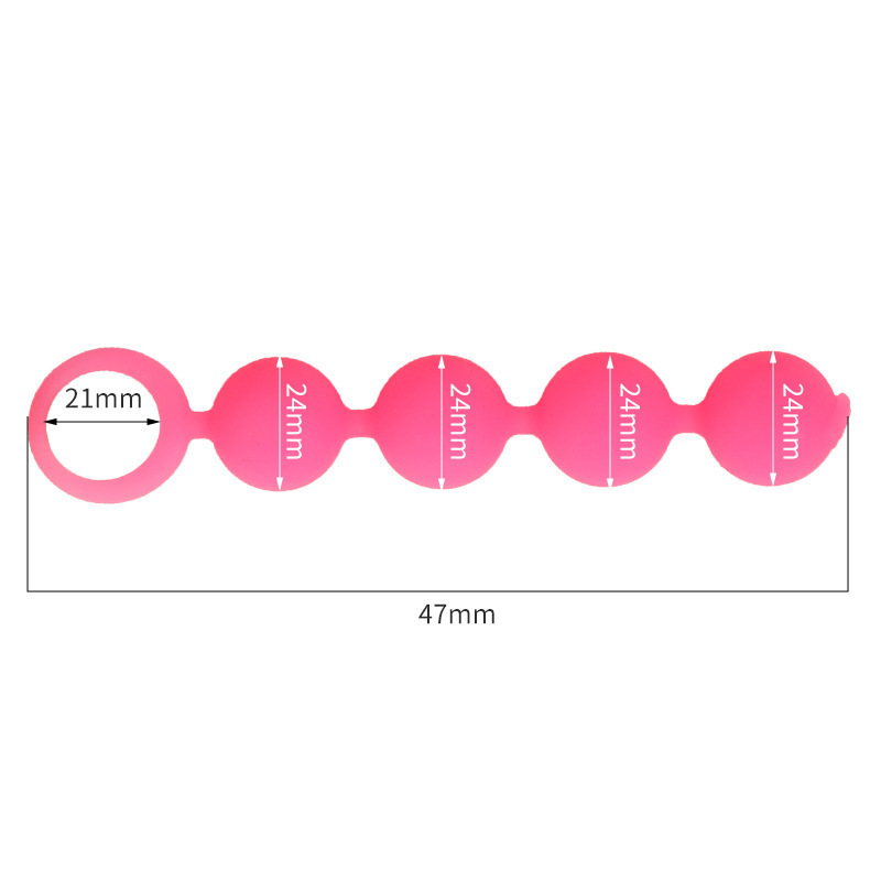 (image for) Silicone 4 Ball Anal Beads