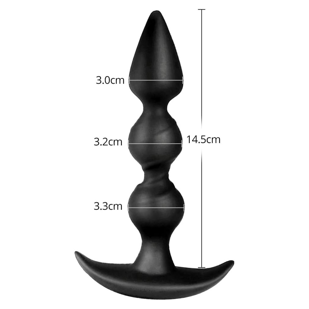 (image for) Silicone 3 Ball Anal Beads