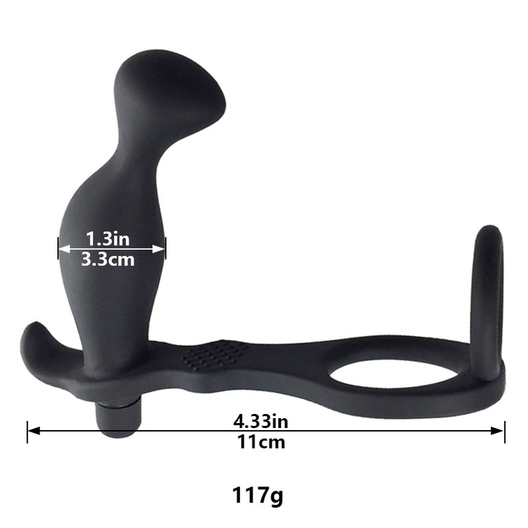 (image for) Cock Ring And Anal Plug Vibrator