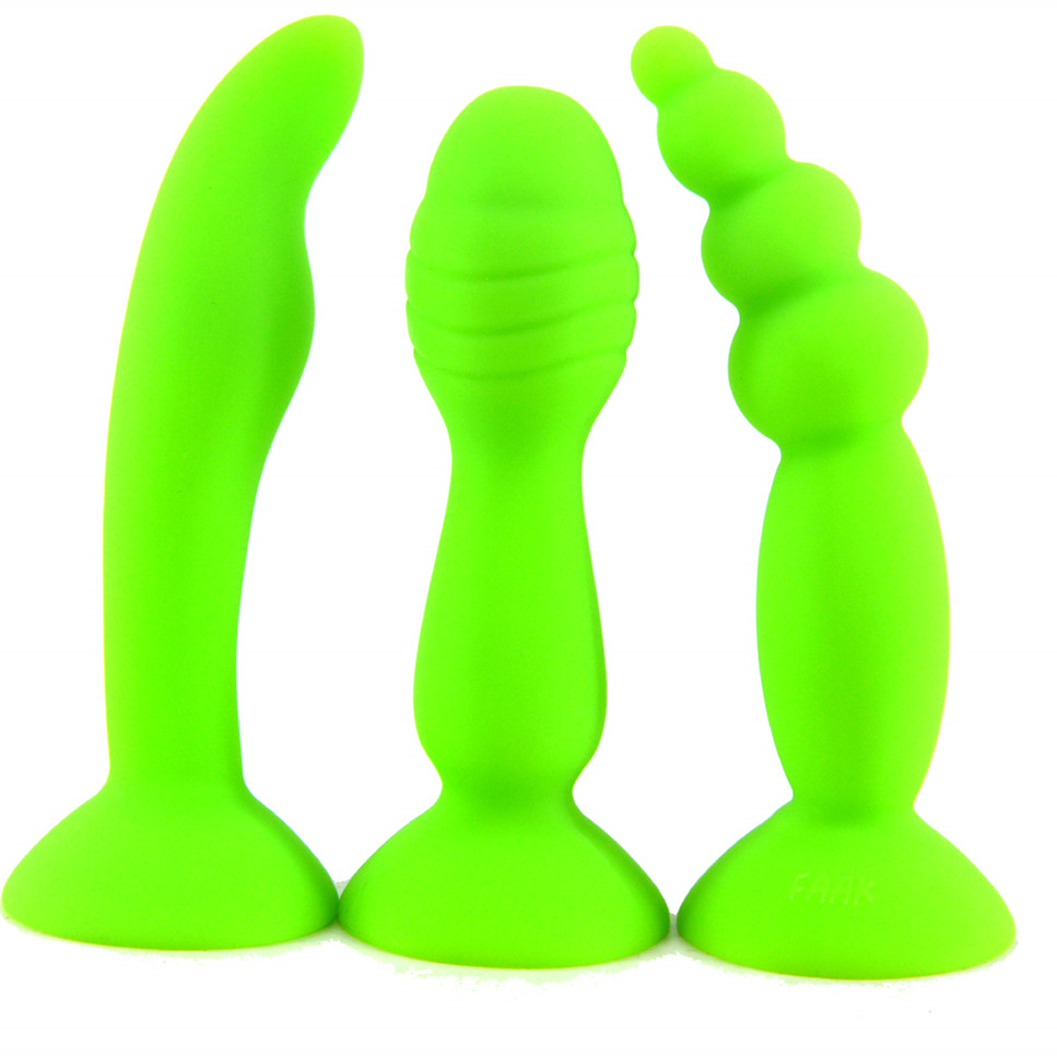 (image for) Suction Silicone Butt Plug - 3 Pcs Set