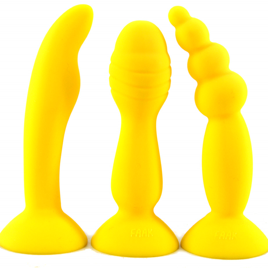 (image for) Suction Silicone Butt Plug - 3 Pcs Set