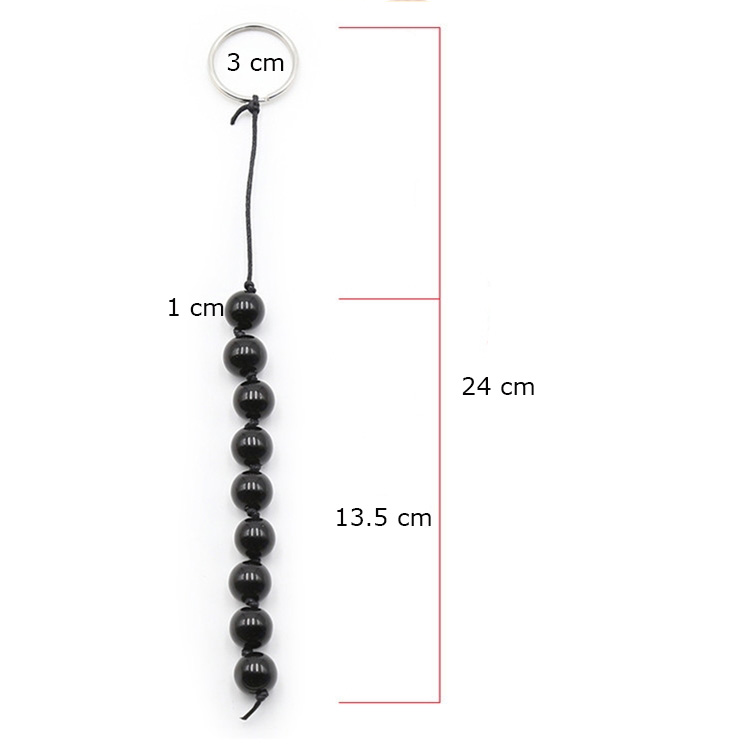 (image for) Nine Plastic Ball Anal Beads