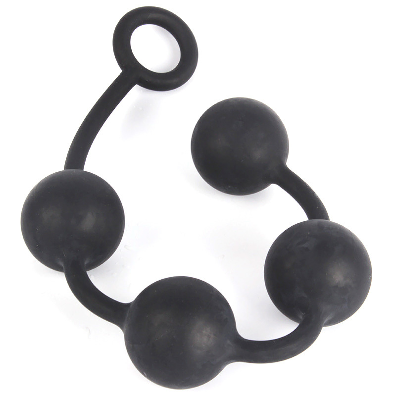 (image for) Four Balls Silicone Anal Beads
