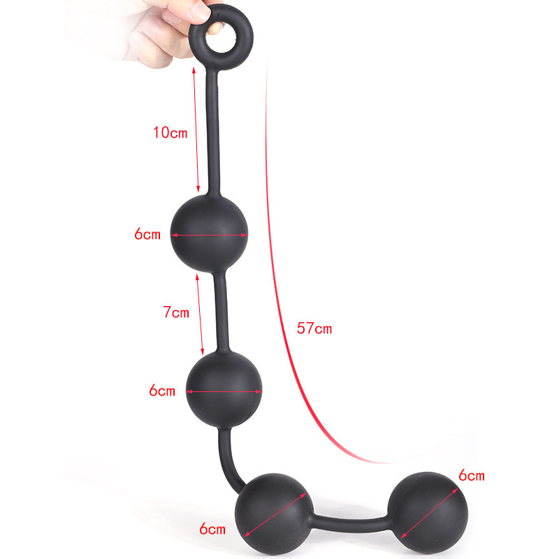 (image for) Four Balls Silicone Anal Beads