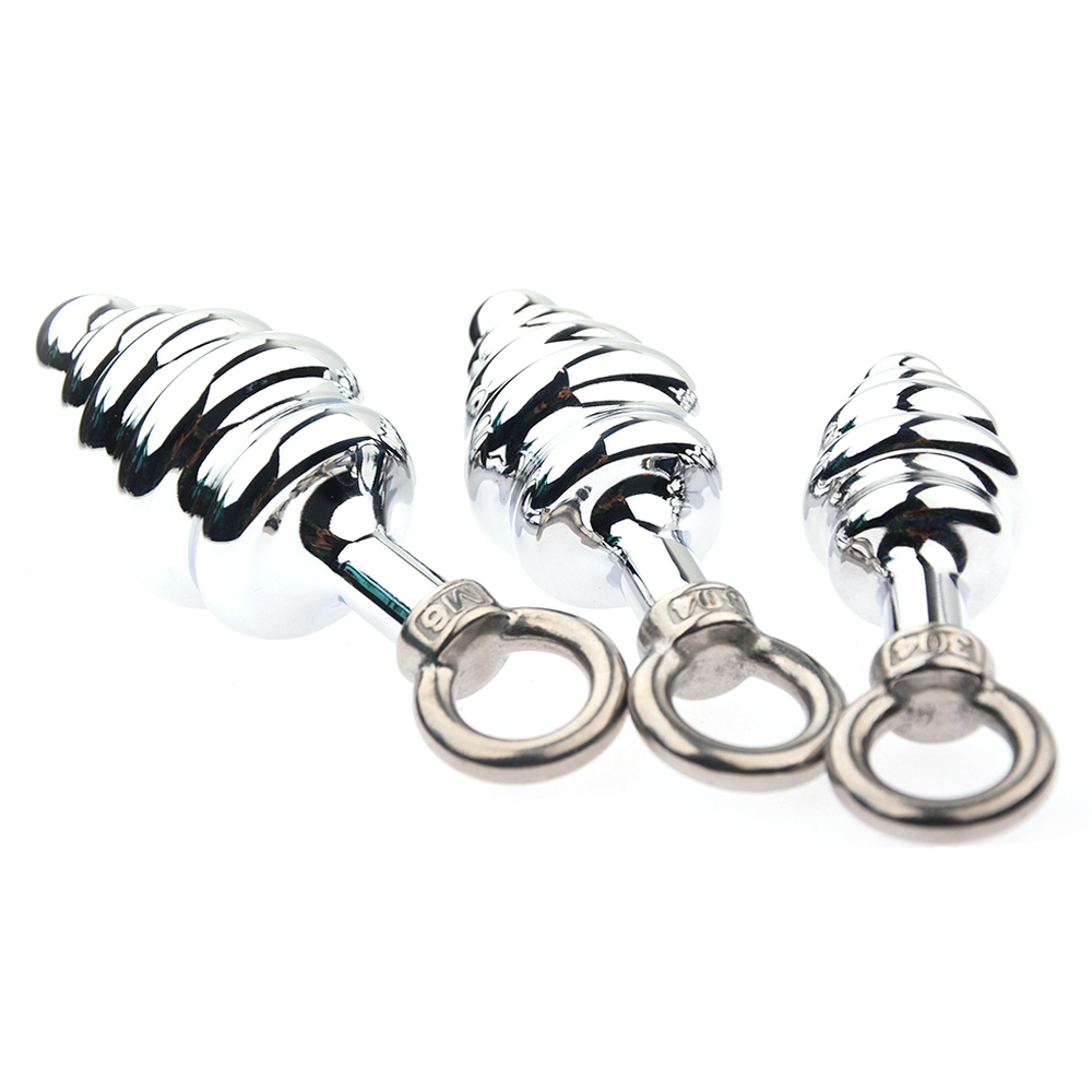 (image for) Thread Stainless steel Butt Plug - Pull Ring