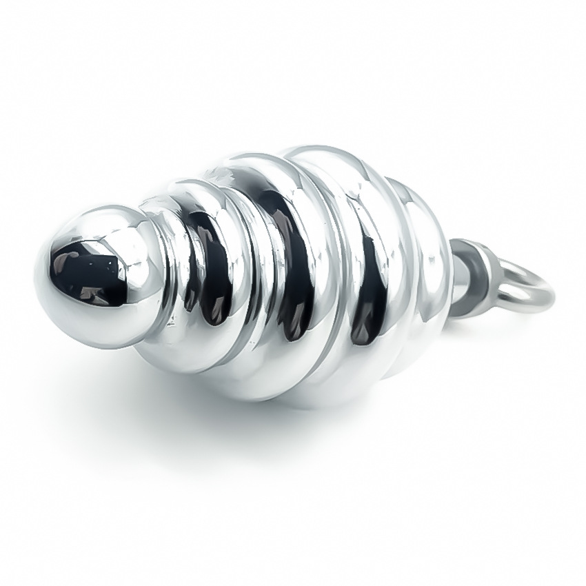 (image for) Thread Stainless steel Butt Plug - Pull Ring