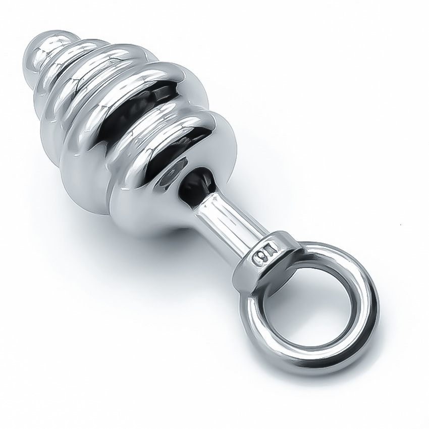 (image for) Thread Stainless steel Butt Plug - Pull Ring