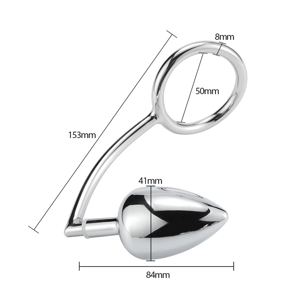 (image for) Cock Lock With 3 Size Anal Plug