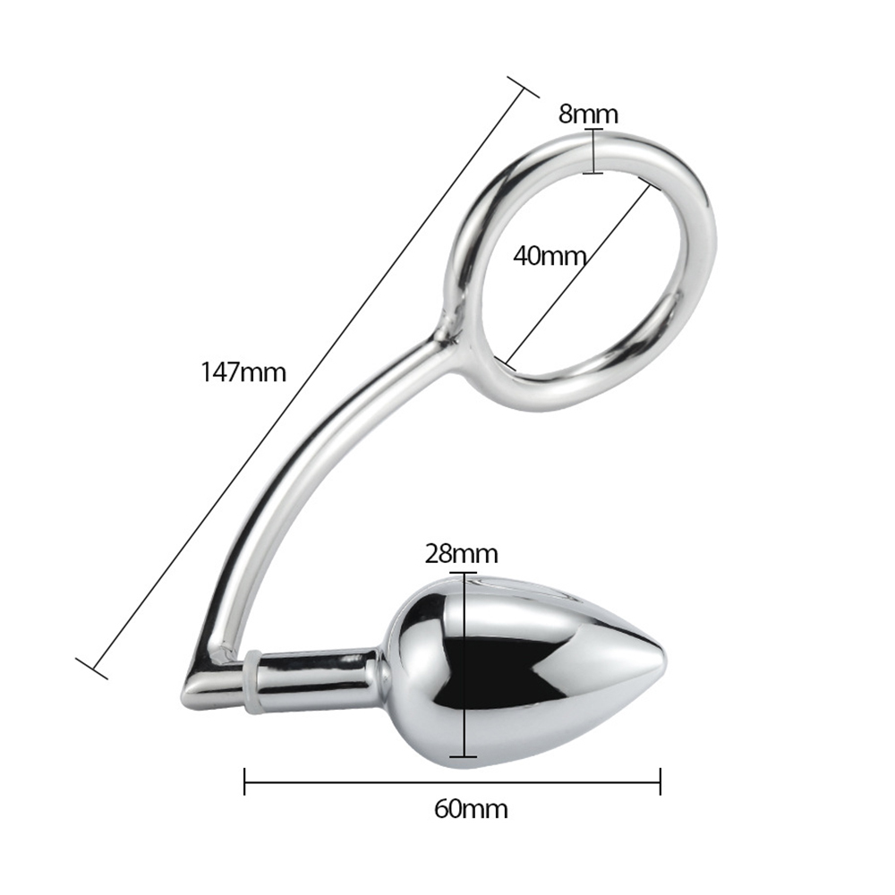 (image for) Cock Lock With 3 Size Anal Plug