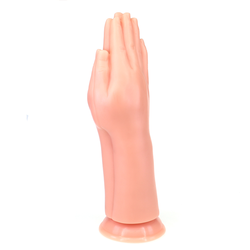 Folded Hands Lifelike Dildo - Click Image to Close
