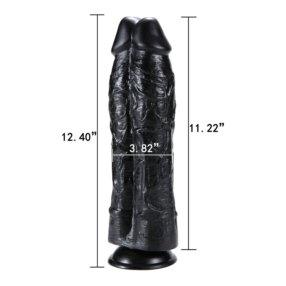 (image for) Double Penetrator Suction Cup Dildo 12 Inch
