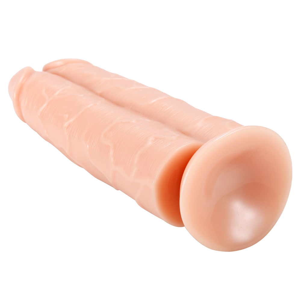 (image for) Double Penetrator Suction Cup Dildo 11 Inch