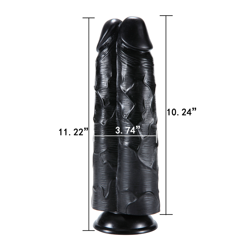 (image for) Double Penetrator Suction Cup Dildo 11 Inch