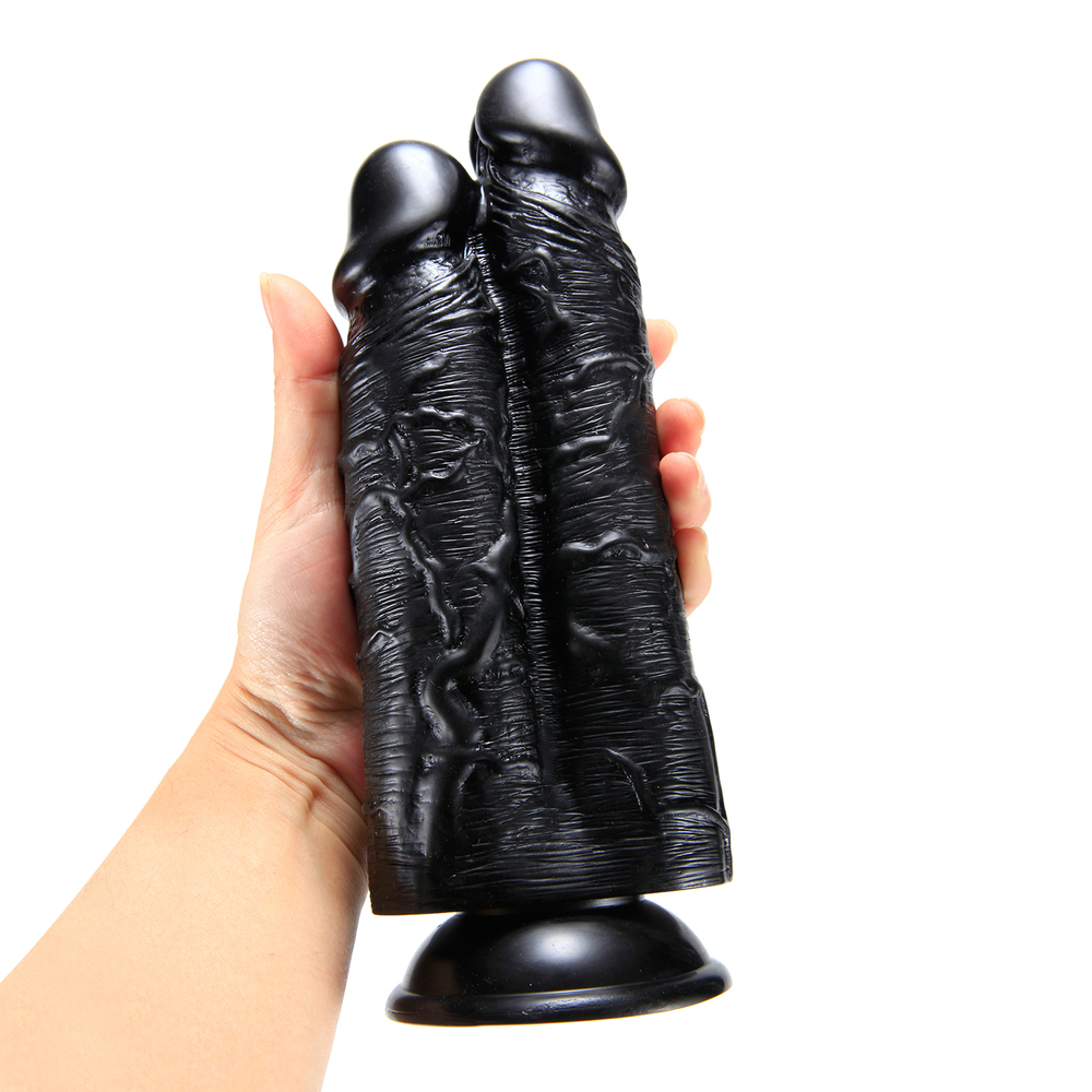 (image for) Double Penetrator Suction Cup Dildo 10 Inch