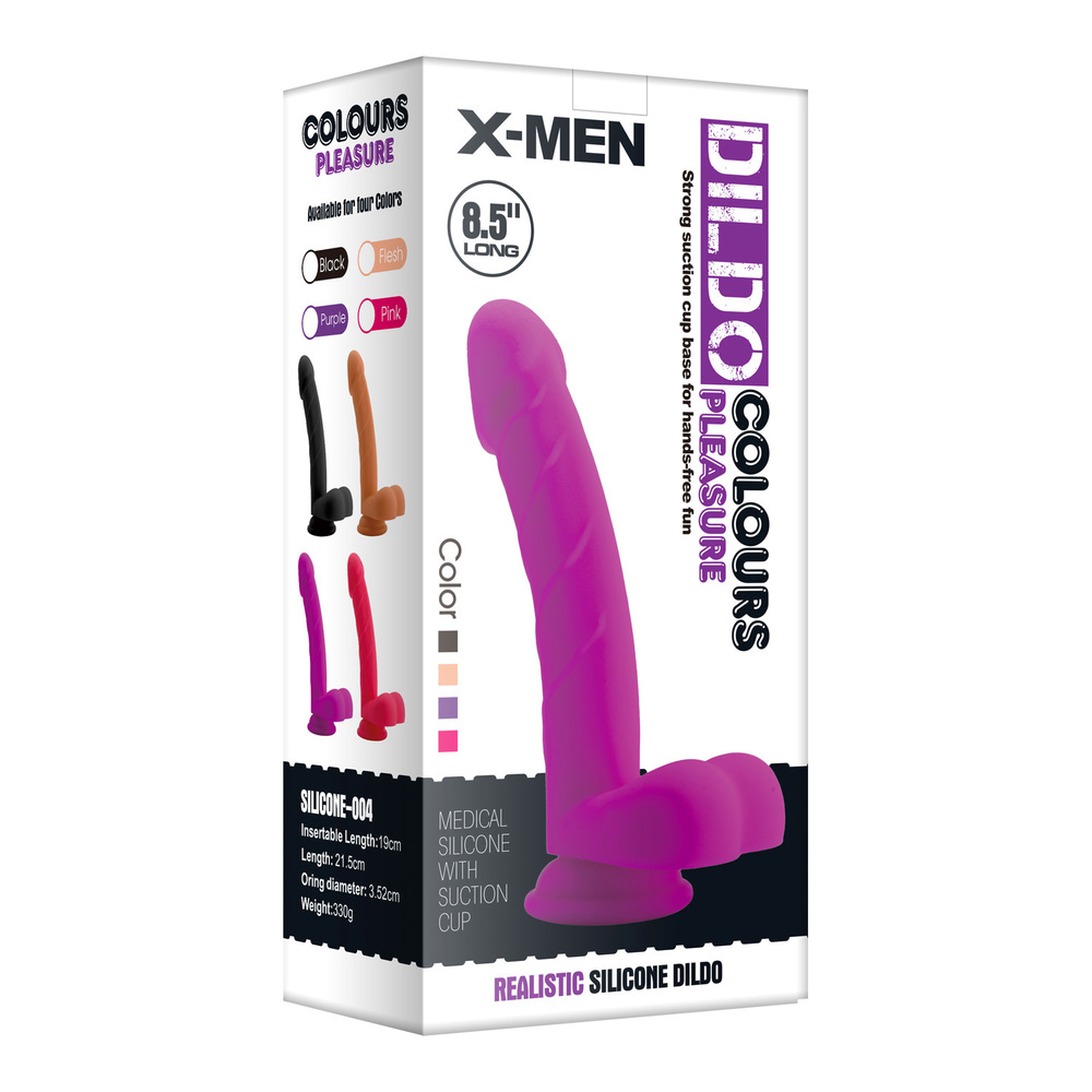 (image for) Liquid Silicone Colours Dildo Pleasure - 8.5"