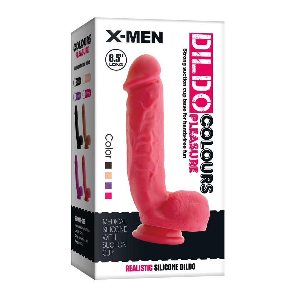 (image for) Liquid Silicone Colours Dildo Pleasure - 8.7"