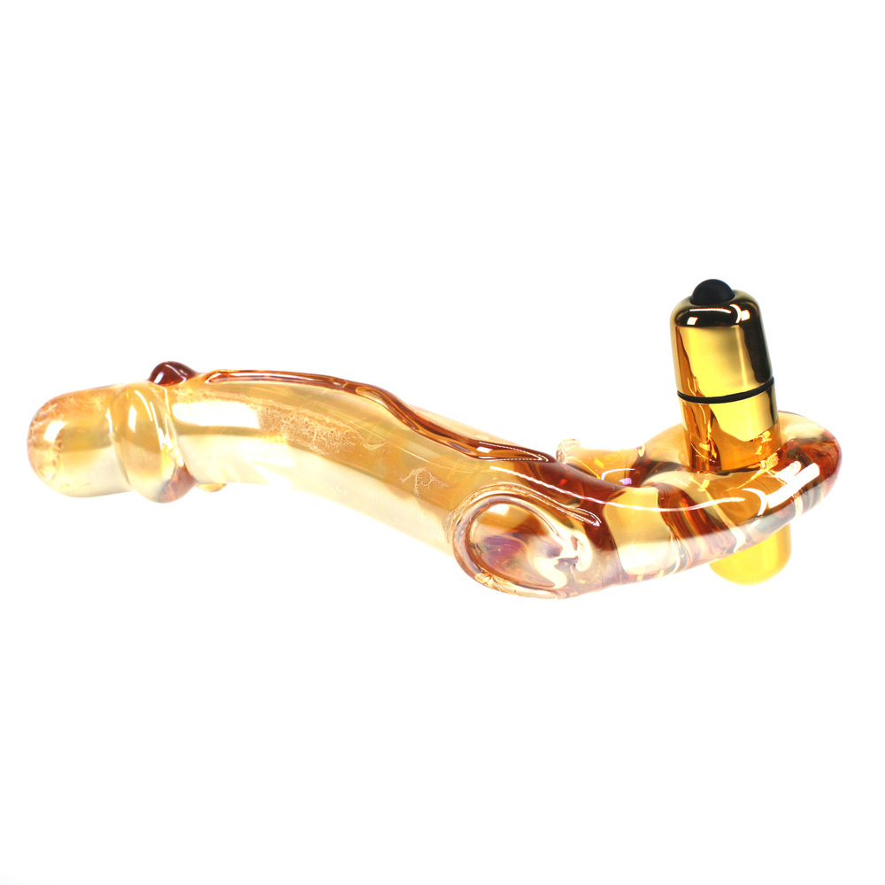 (image for) G-spot Vibration Glass Dildo