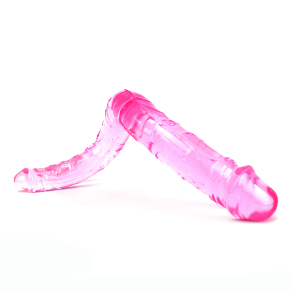 Double Head Jelly Penis - Couple sex toy - Click Image to Close