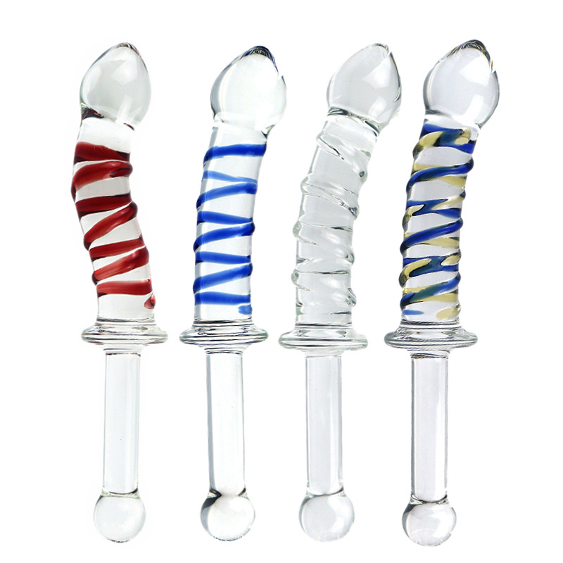 G Sopt Glass Dildo With Handle