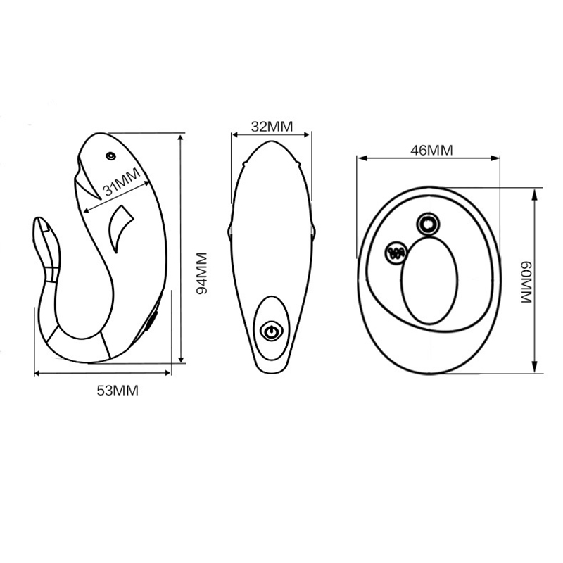 (image for) Small Shark G spot Vibrating Egg