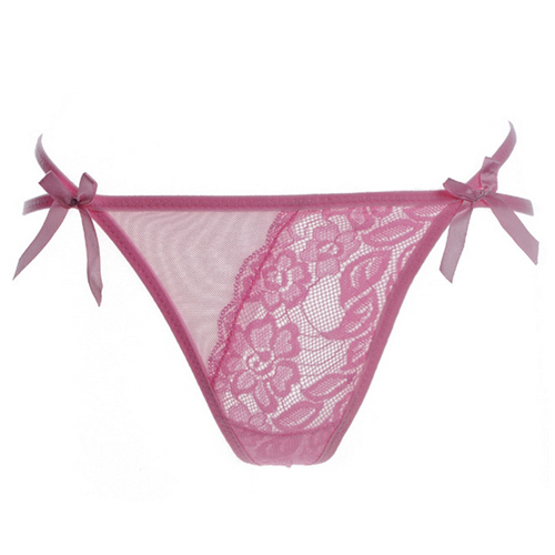 (image for) Hot Selling Floral Lace And Mesh Splicing T-string
