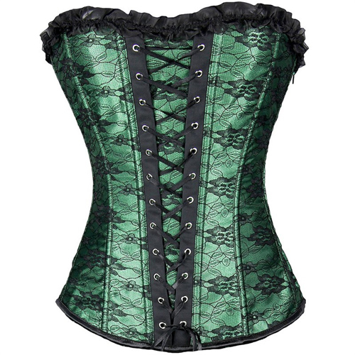 (image for) Cheap Bandage Ruffled Hem Waist Trainer Corset