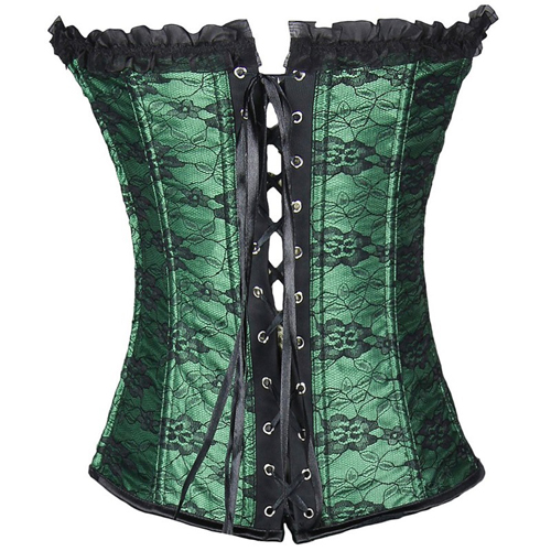 (image for) Cheap Bandage Ruffled Hem Waist Trainer Corset
