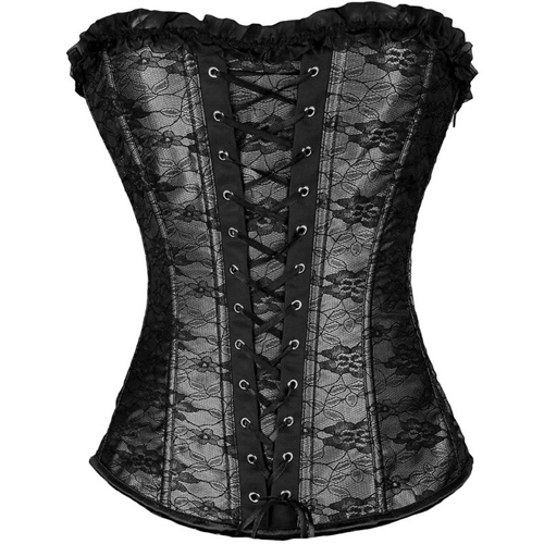 (image for) Cheap Bandage Ruffled Hem Waist Trainer Corset
