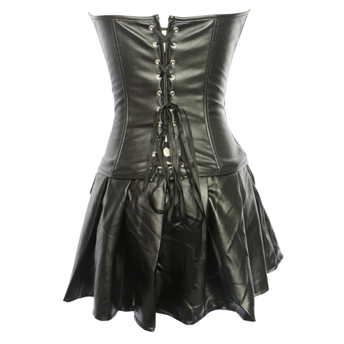 (image for) Hot Selling Zipper Leather One-piece Dress Body Shaper