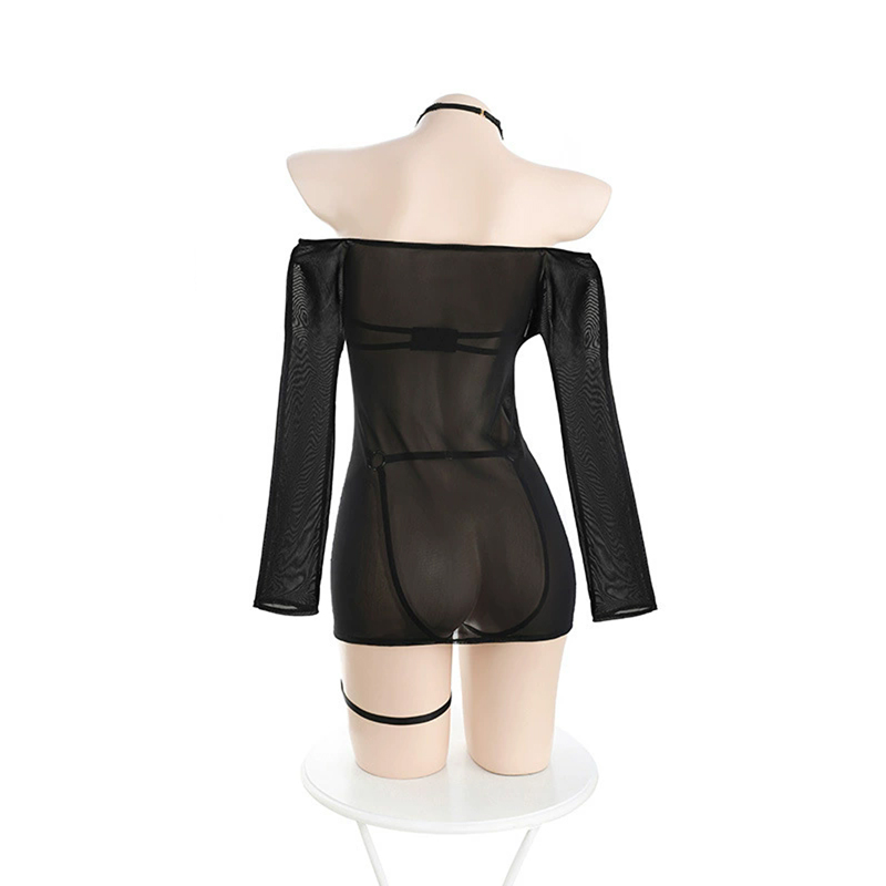 (image for) Hot See-through Bondage Rivet Suit Night Underwears