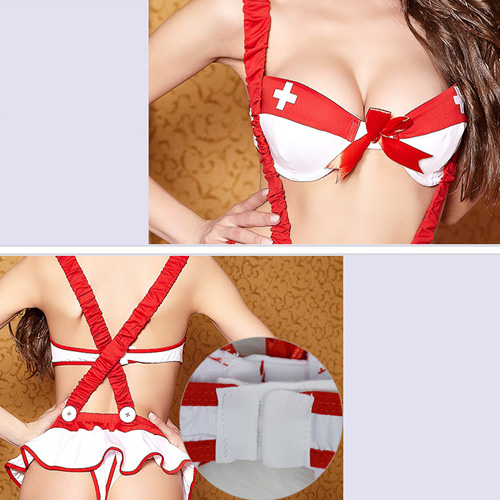 (image for) Hot Nurse Strappy Good Care 3pcs uniform Lingerie