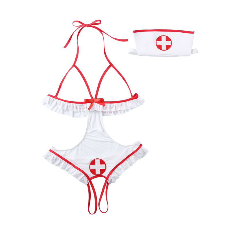 (image for) Women's Sexy Nurse Cosplay Game Costumes