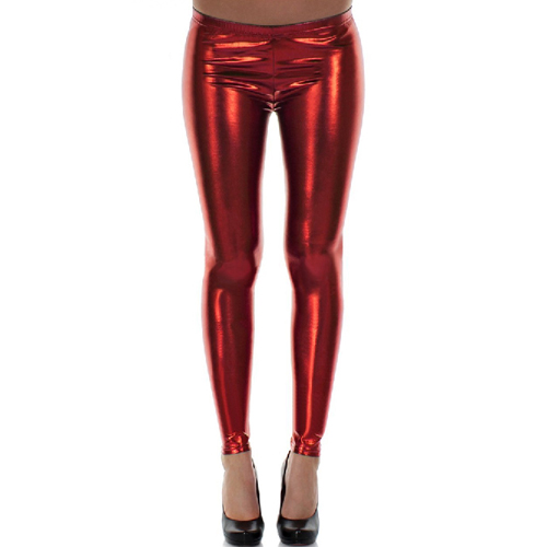 New Bright Faux Leather Dancing Pants For Women