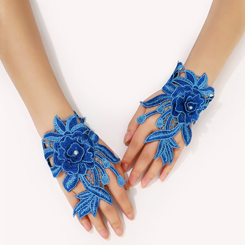 (image for) Retro Style Embroidered Short Dancing Oversleeves